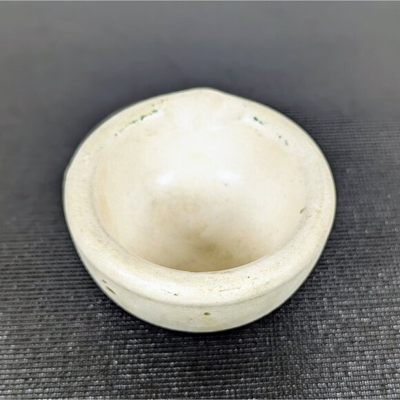 Vintage Acid-Proof Unglazed White Ceramic Mortar Set Made In England - Picture 3 of 4